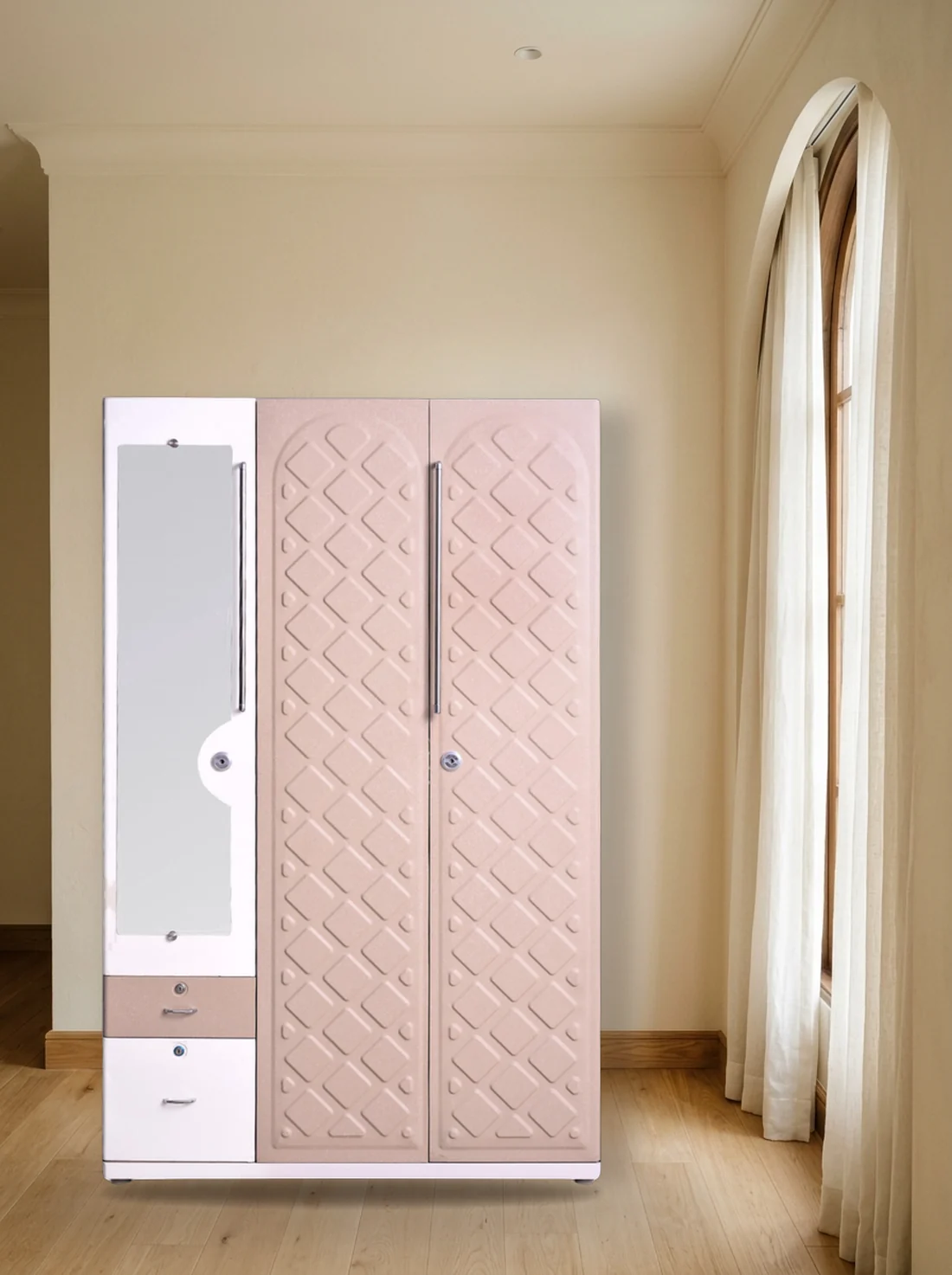 Coolzone Victoria 48 steel almirah in a styled bedroom